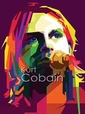 Colorful Fan Art Kurt Pop Art
