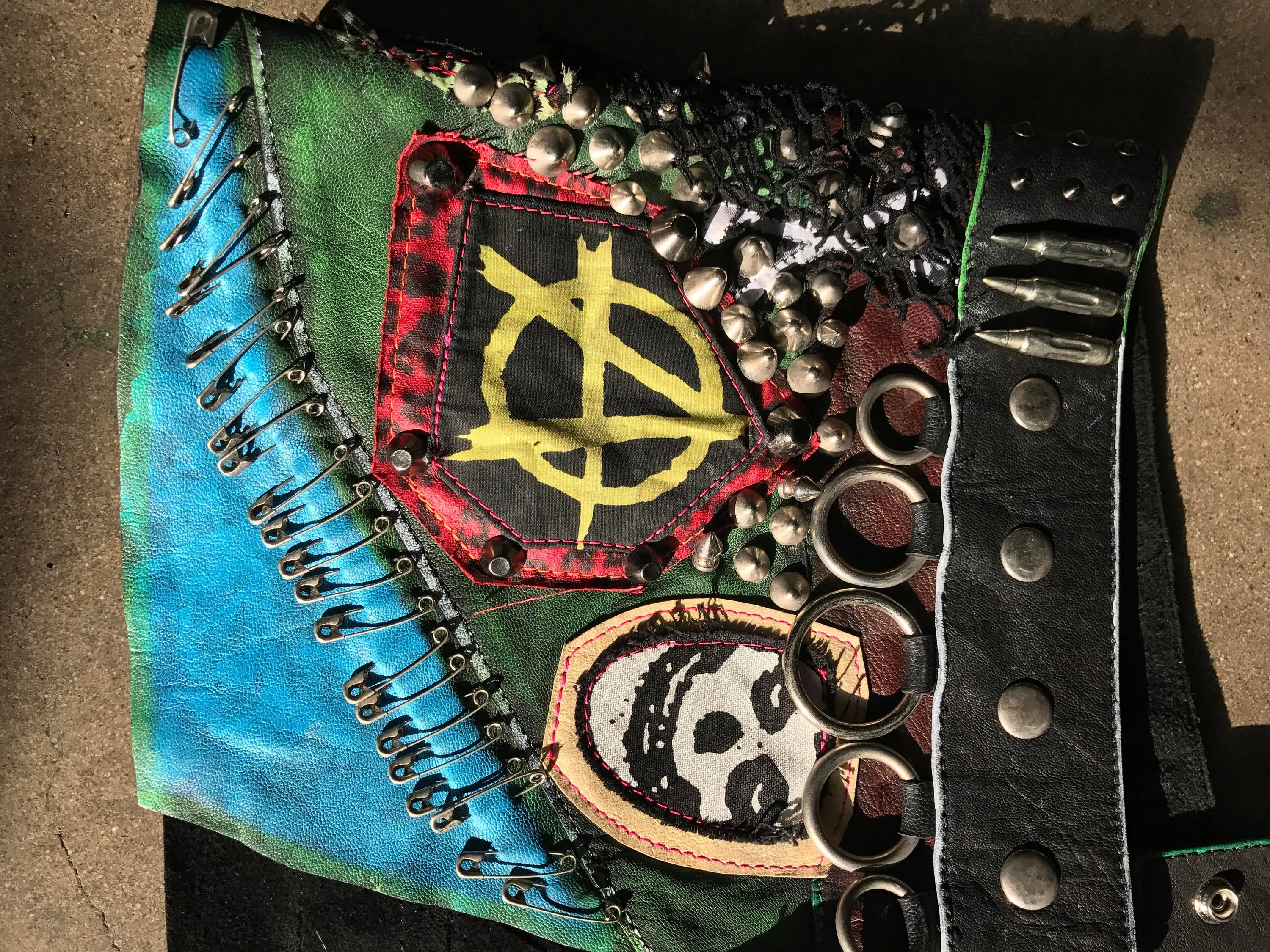 Colorful Punk AF Skirt One of A Kind