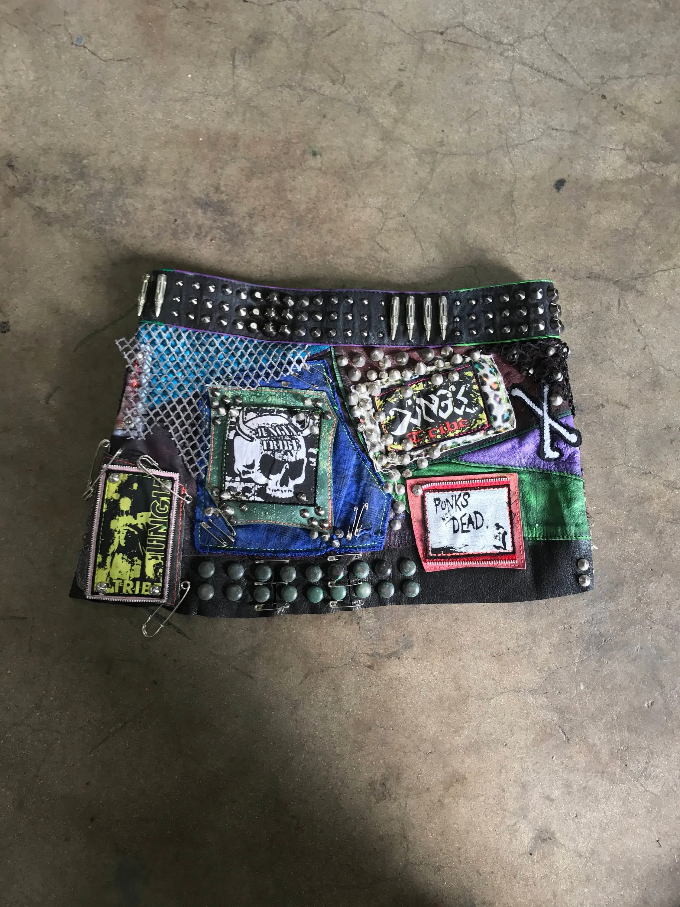 Colorful Punk AF Skirt One of A Kind