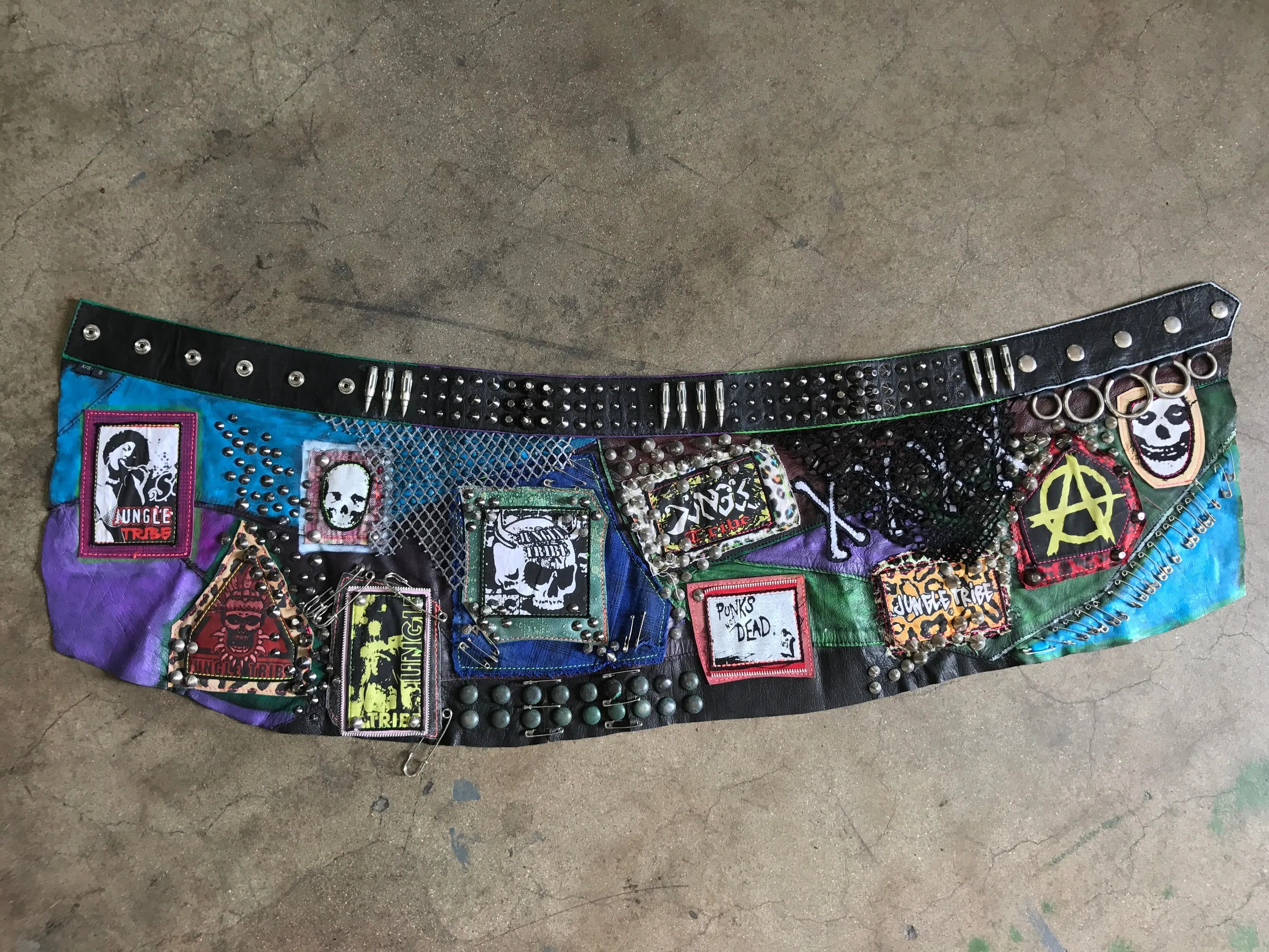 Colorful Punk AF Skirt One of A Kind