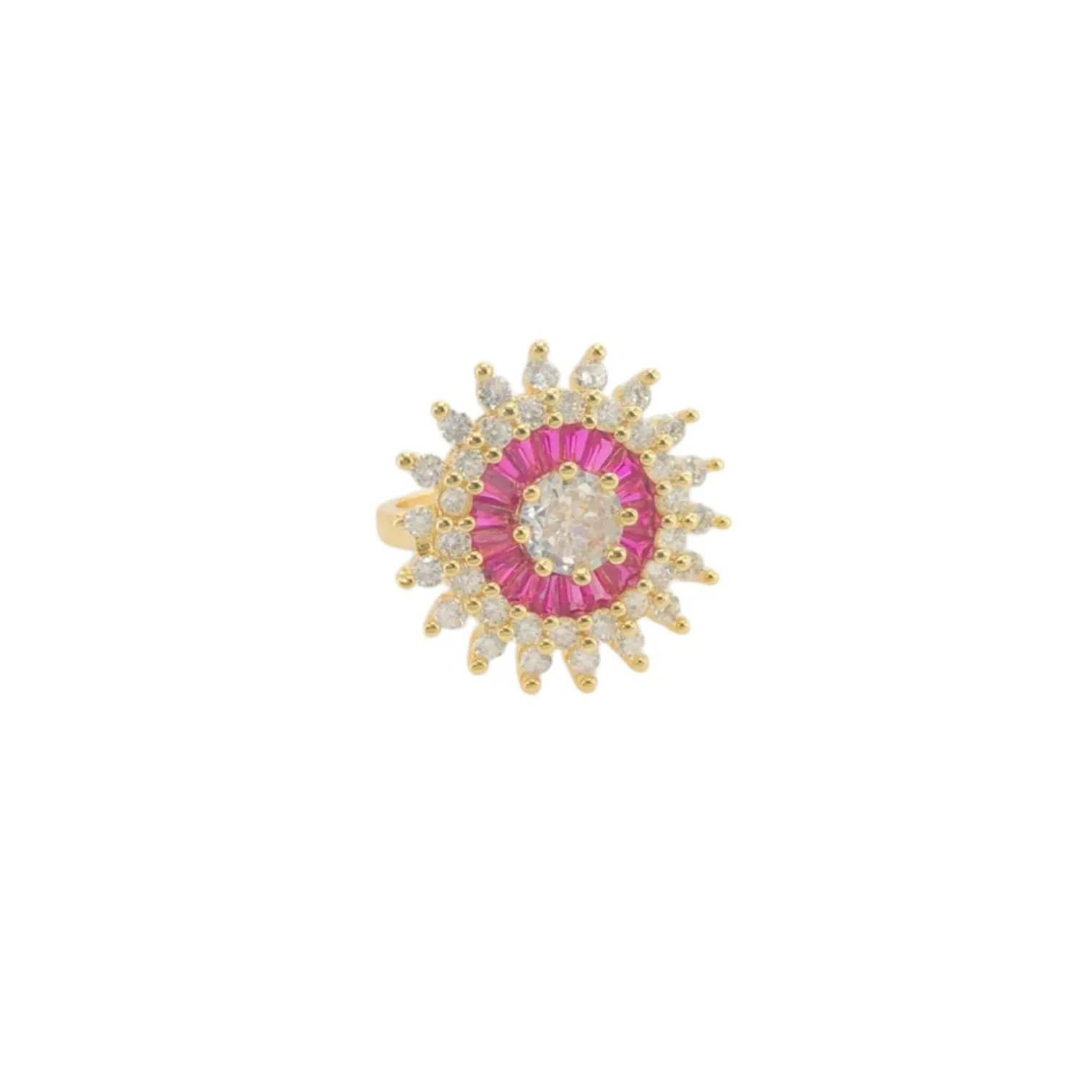 Colorful Sunburst Ring