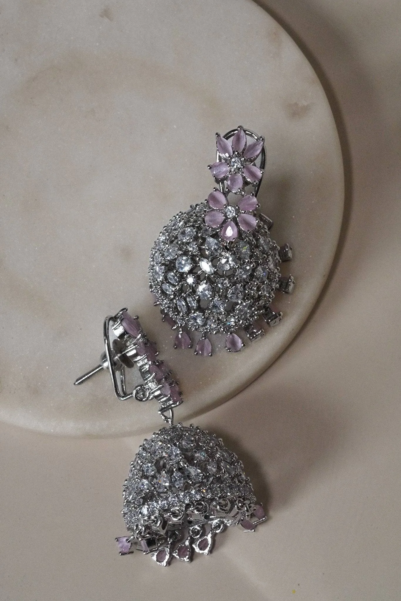 Dariya- AD Jhumka Earrings
