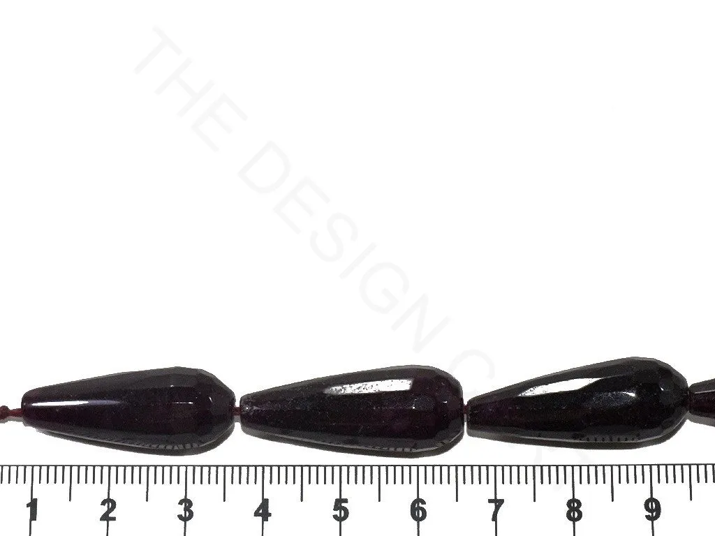 Dark Purple Drop Jade Semi Precious Stones