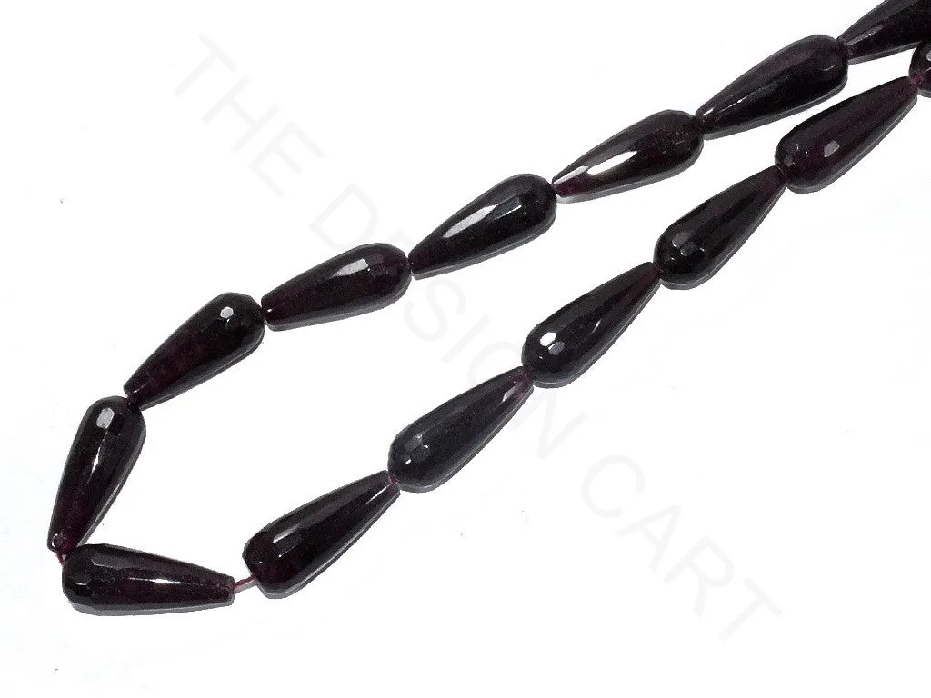 Dark Purple Drop Jade Semi Precious Stones