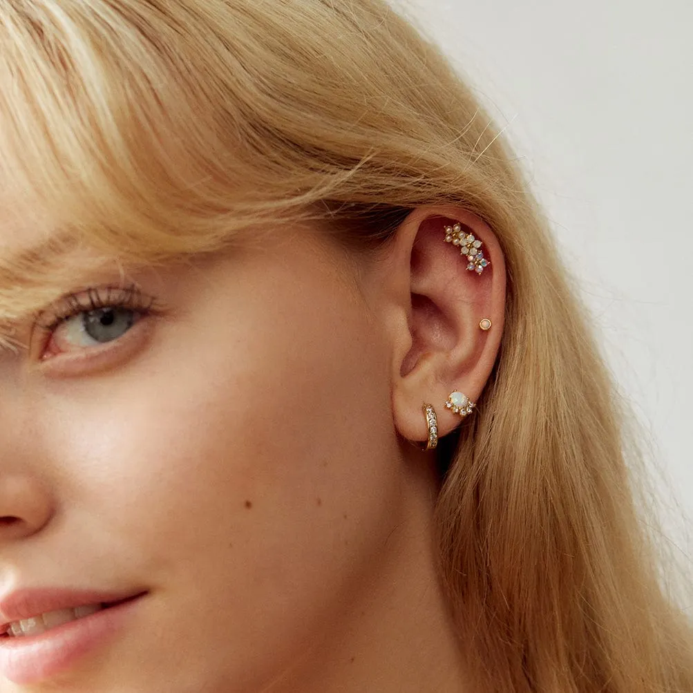 Desi 12mm Huggie Hoop Earrings