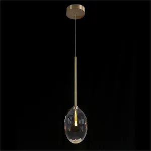 Echo: Glass Globe Single Droplight - Clear