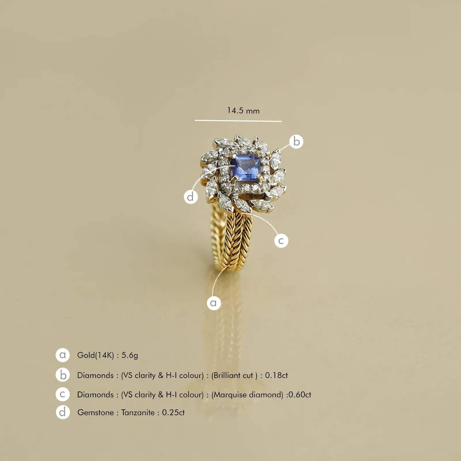 Eden Tanzanite Ring