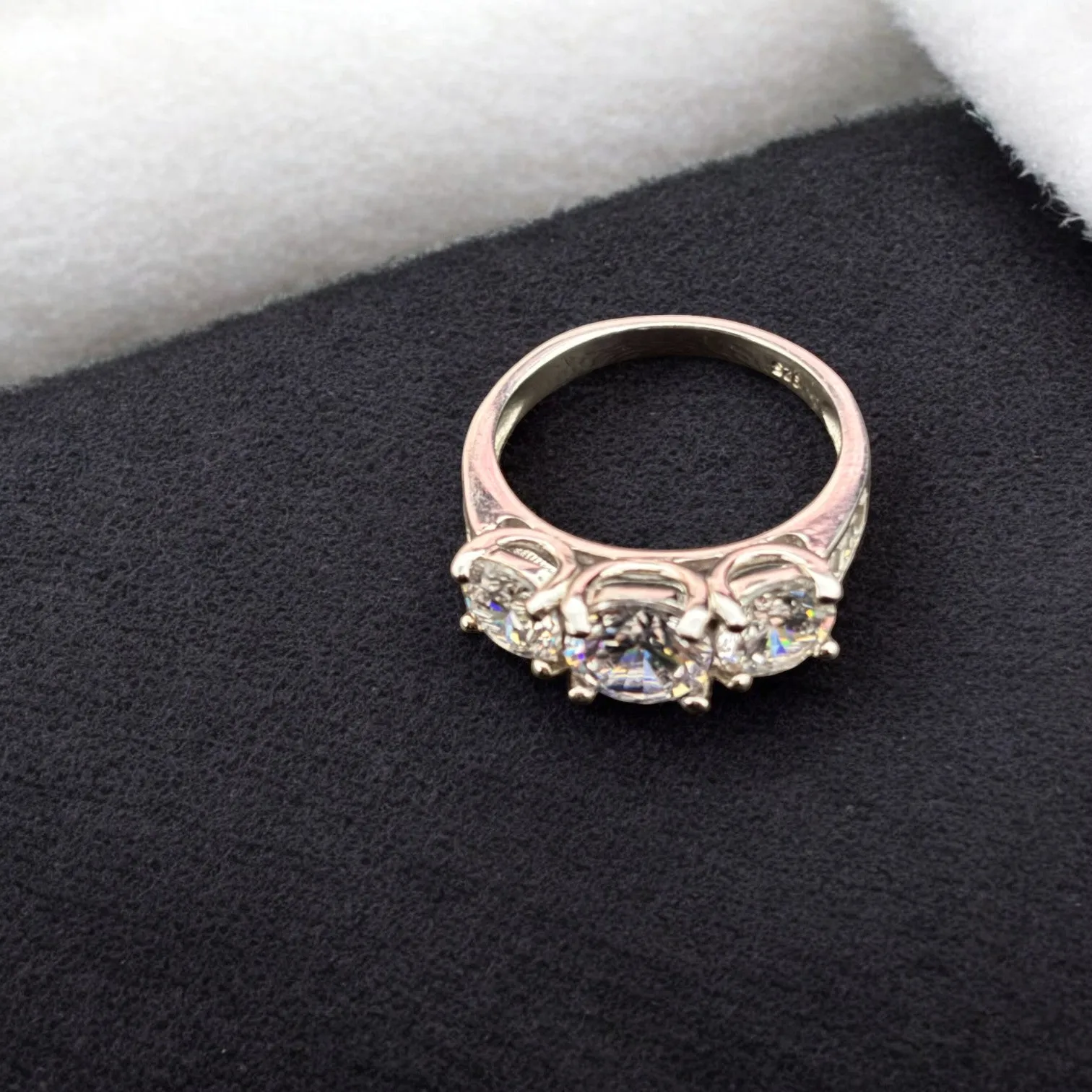 Empress solitaire 925 silver Engagement Ring