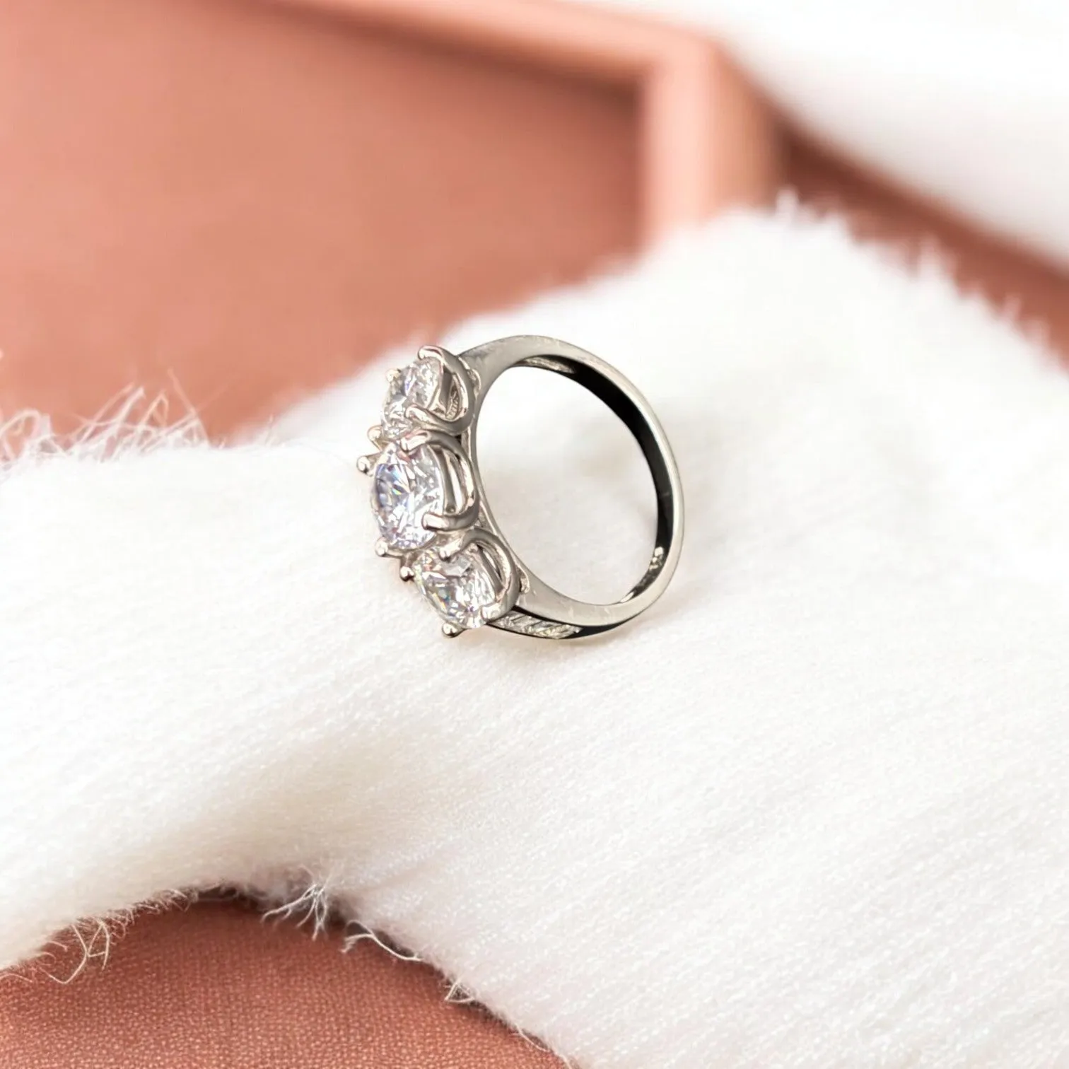 Empress solitaire 925 silver Engagement Ring