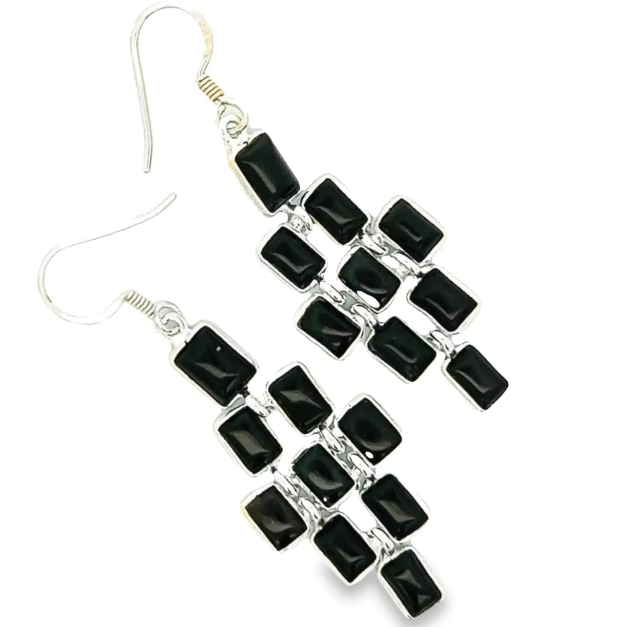 Enchanted Waterfall Black Onyx Earrings