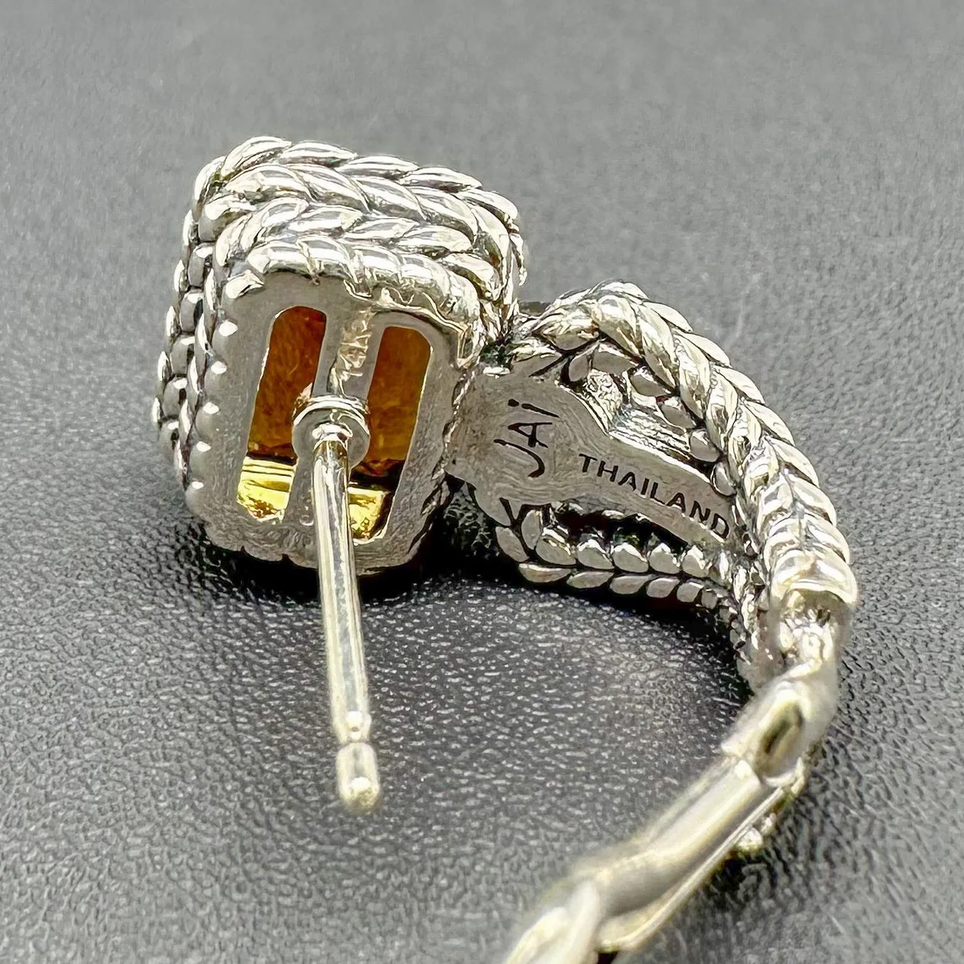 Estate Jai SS 14 Citrine Earrings