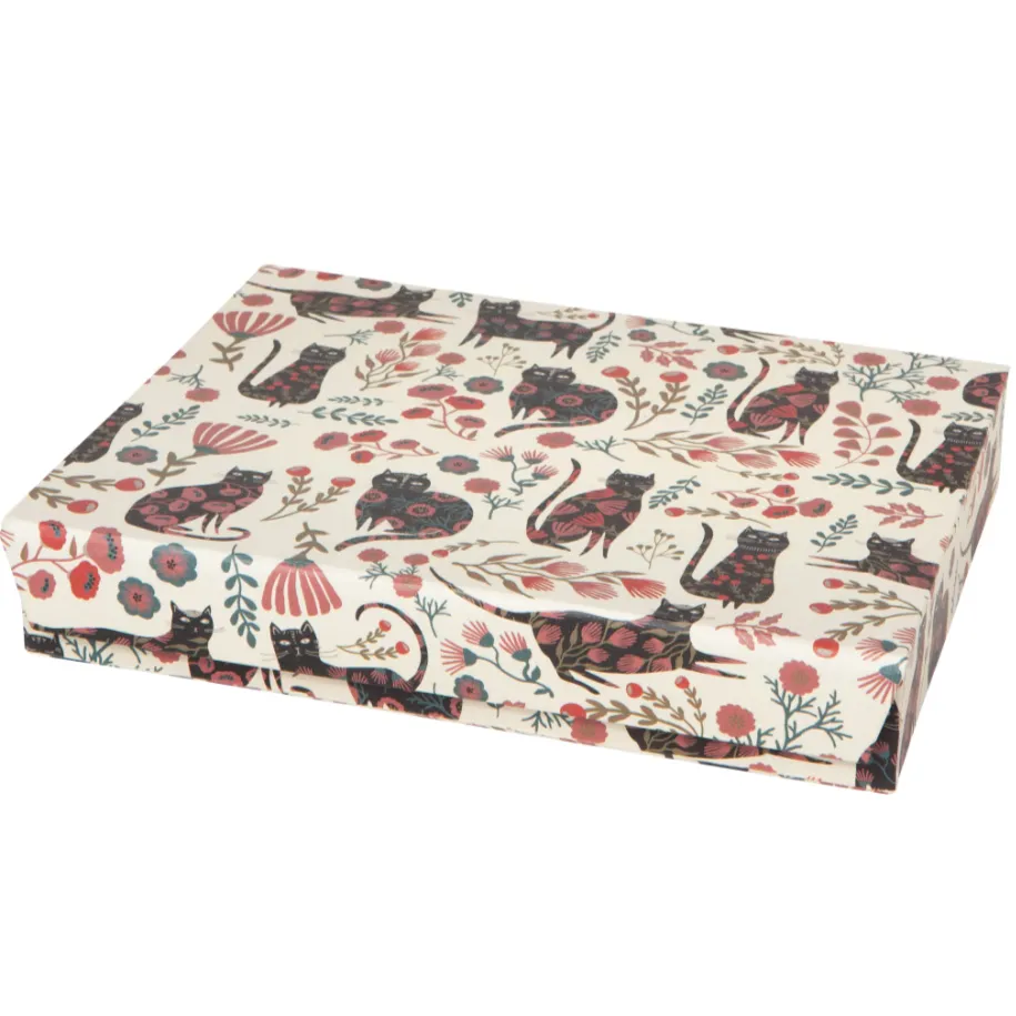 Floral Cat Jewelry Box