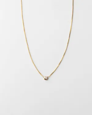 Gaia Diamond Solitaire Necklace