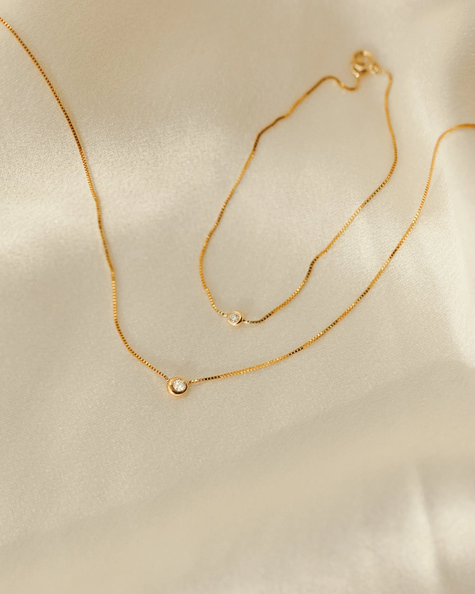 Gaia Diamond Solitaire Necklace