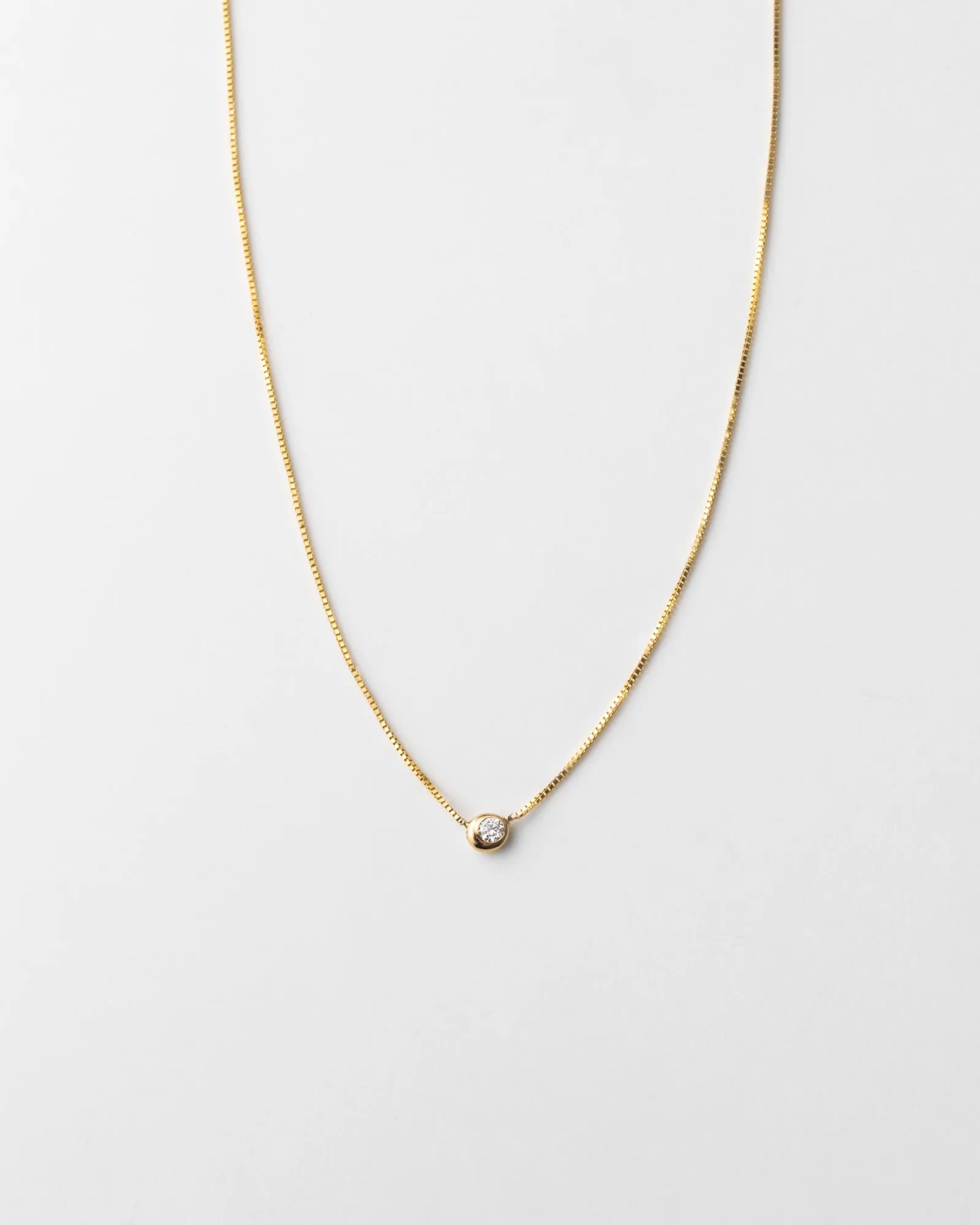Gaia Diamond Solitaire Necklace