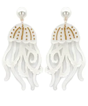 Glitter Jellyfish Earrings