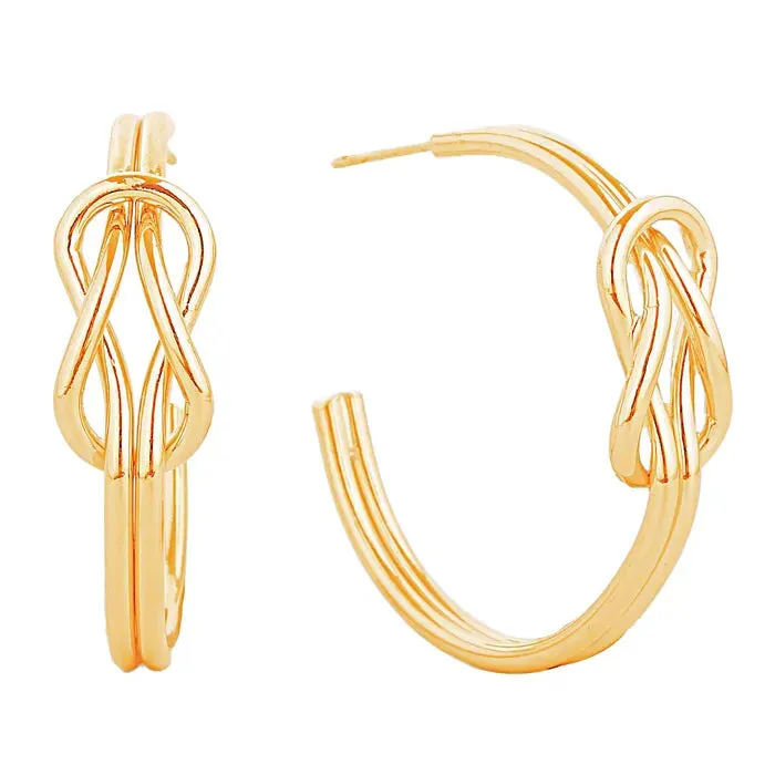 Gold Open C Shape 14K Gold Filled Earring Collection