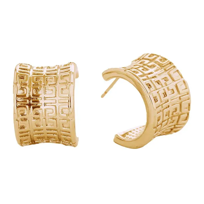 Gold Open C Shape 14K Gold Filled Earring Collection