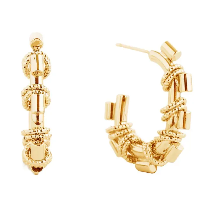 Gold Open C Shape 14K Gold Filled Earring Collection