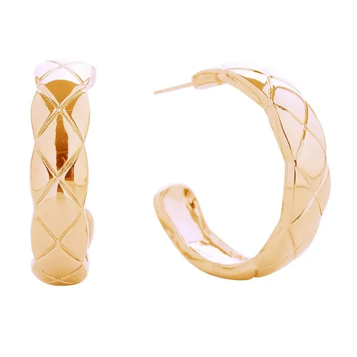 Gold Open C Shape 14K Gold Filled Earring Collection
