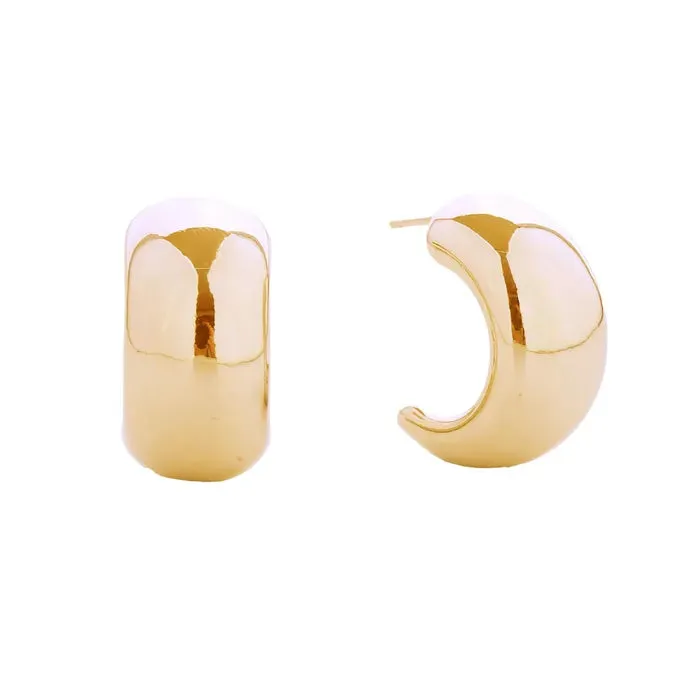 Gold Open C Shape 14K Gold Filled Earring Collection