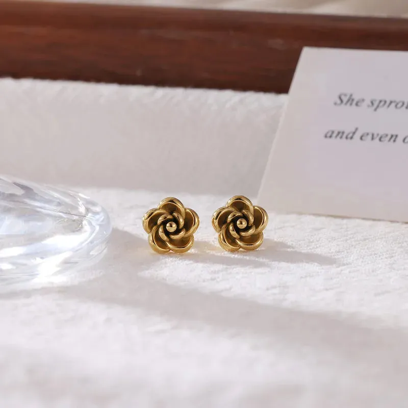 Golden Bloom Studs