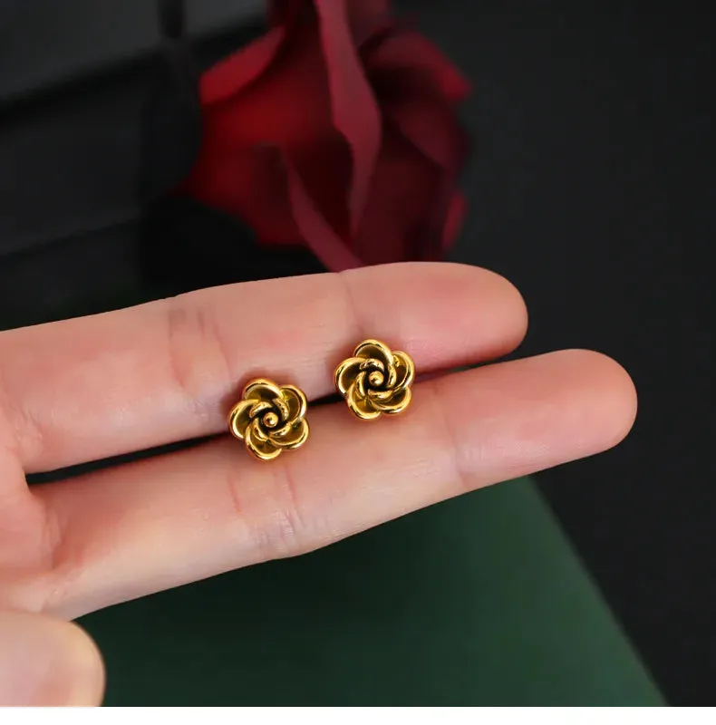 Golden Bloom Studs