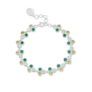 Greens Trio Array Line Bracelet