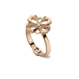Gucci Flora 18ct Rose Gold Diamond Ring