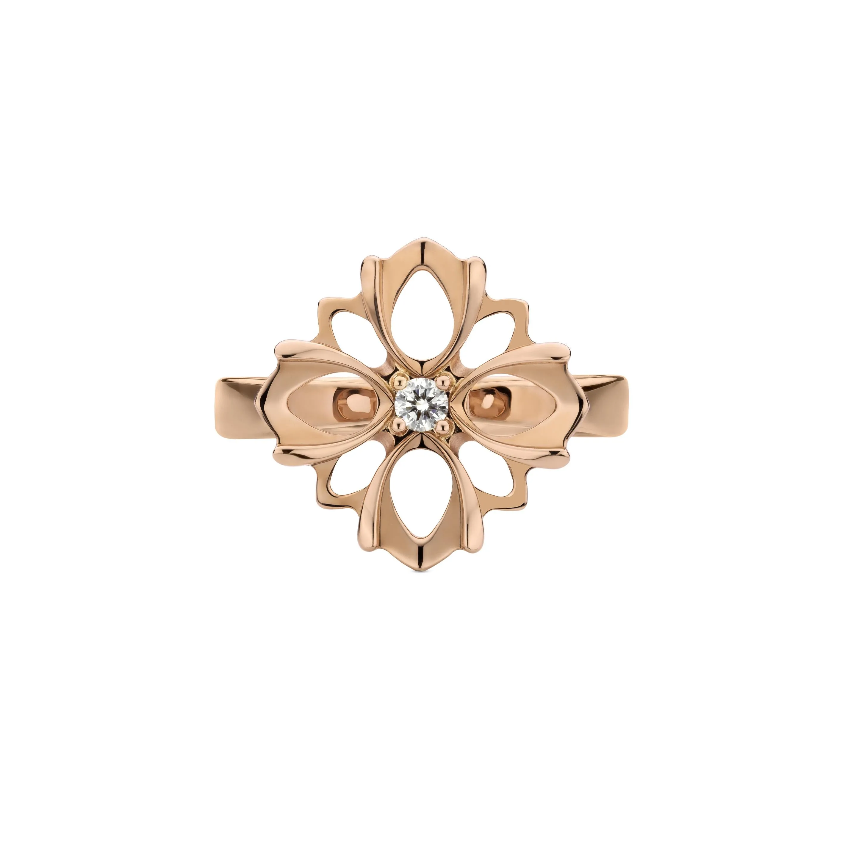 Gucci Flora 18ct Rose Gold Diamond Ring