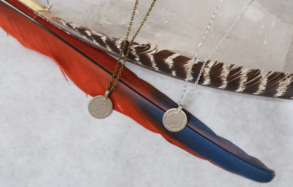 Gypsy Coin Necklace Indian Money Coin Necklace Copper Gold Silver Brass