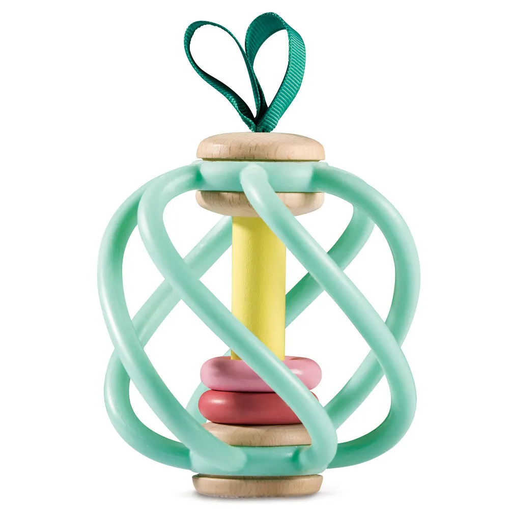 Hape Apple Grab Toy – Green-Yellow-Red Teether Baby Toy