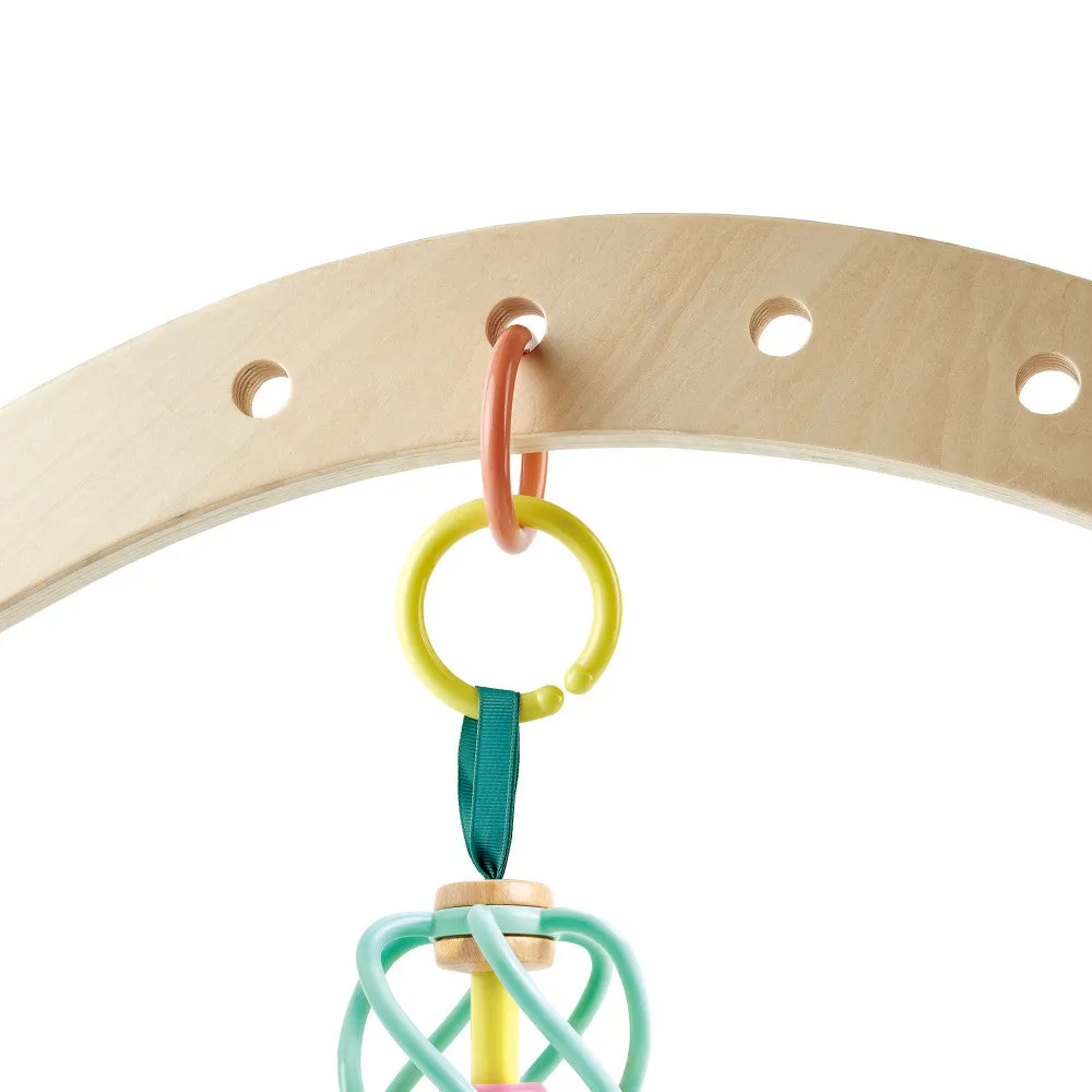 Hape Apple Grab Toy – Green-Yellow-Red Teether Baby Toy