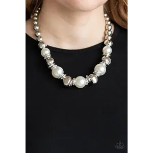 Hollywood HAUTE Spot - White Necklace