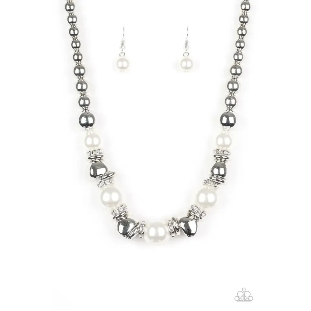 Hollywood HAUTE Spot - White Necklace