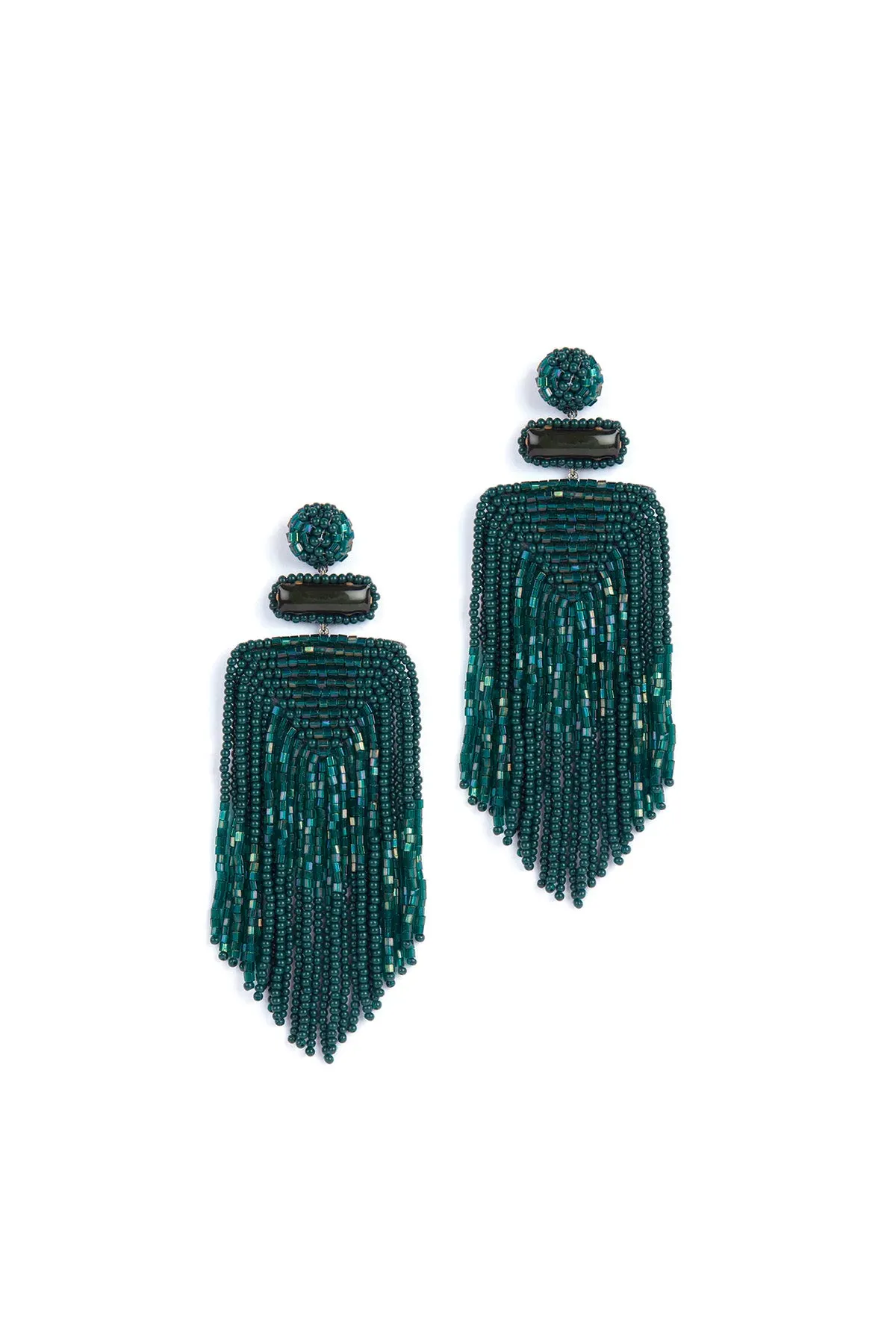 Jody Earrings, Emerald