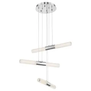 LED Chandelier from the Crossley Collection in Chrome Finish by Eurofase