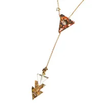 LEOPARD LARIAT NECKLACE