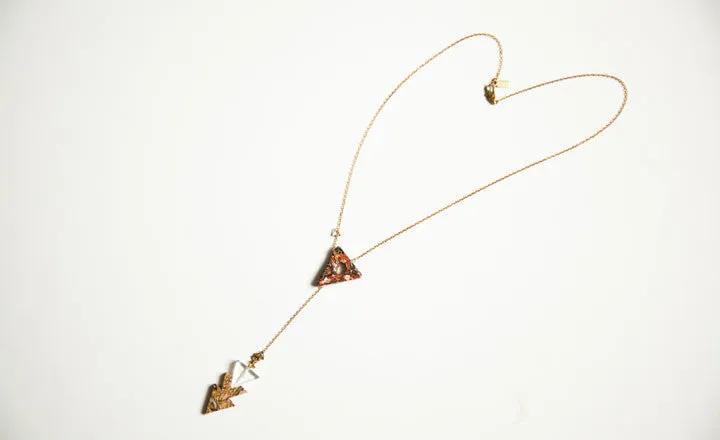 LEOPARD LARIAT NECKLACE