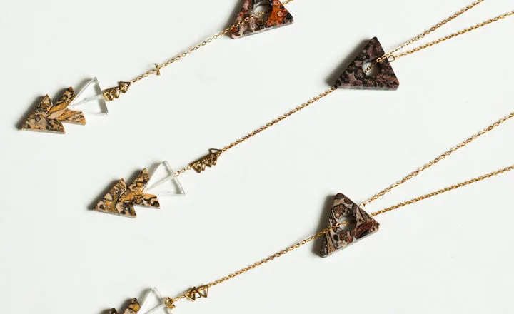 LEOPARD LARIAT NECKLACE