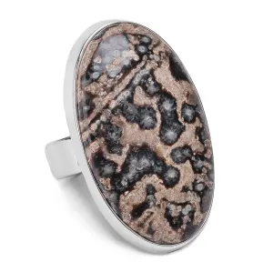 Leopard Skin Jasper Ring - Natural Designer Gemstone
