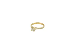 Lesotho Jewellery 14k Gold Ring for Women - 1.74 Grams, Size -N 1/2