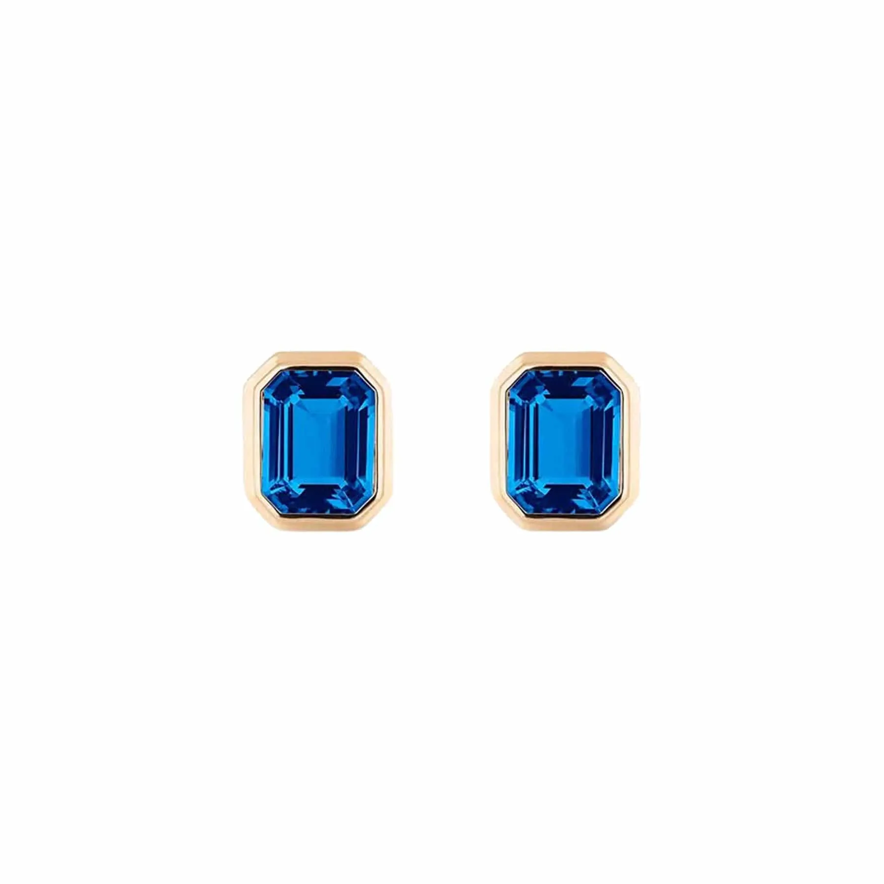 London Blue Topaz Manhattan Stud Earrings