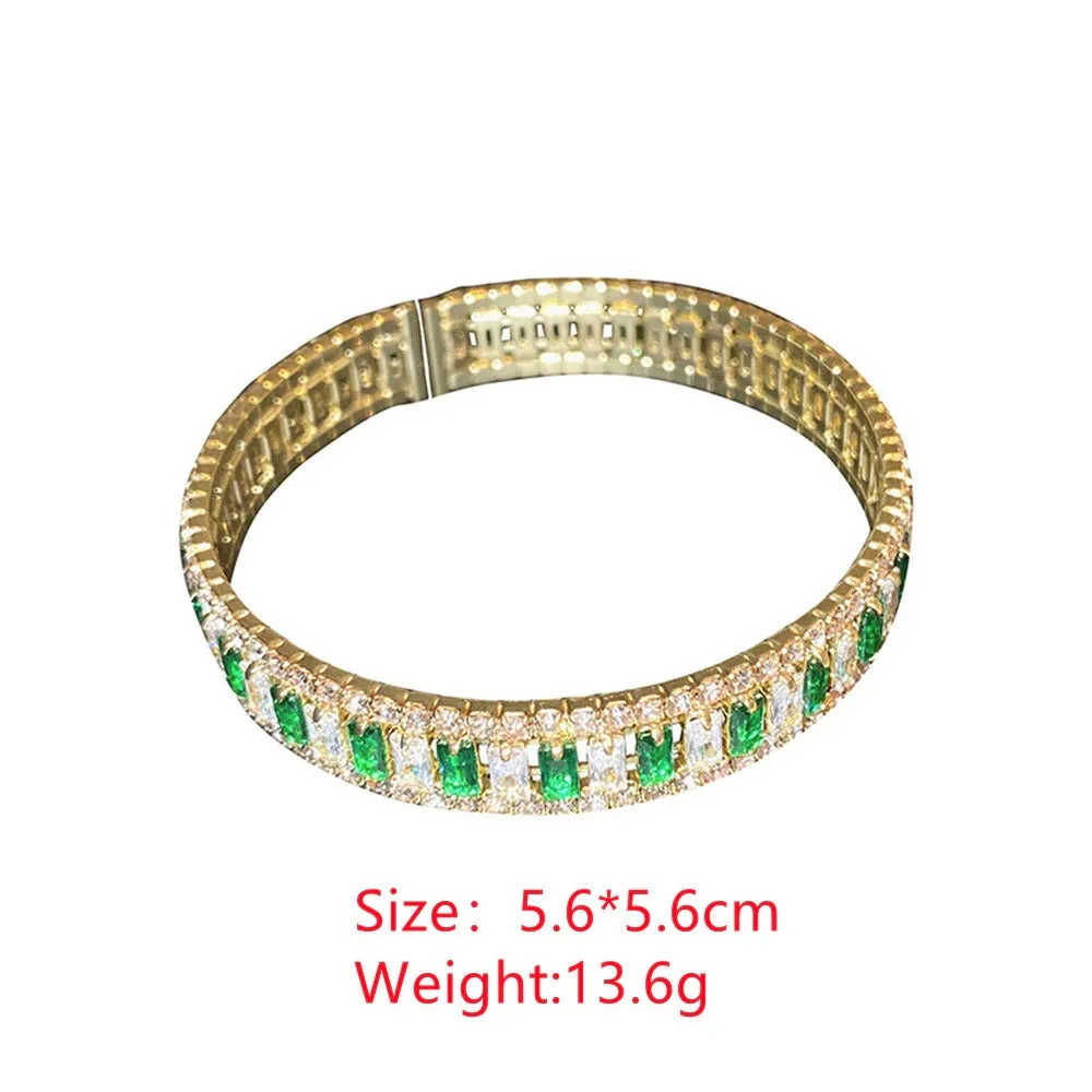 Luxurious Fashion Zircon Bejeweled Tennis Bracelets