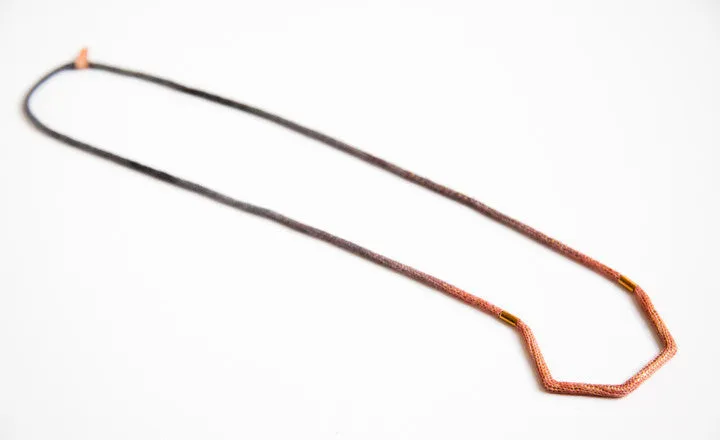 MADDER AND LOGWOOD ARROW NECKLACE