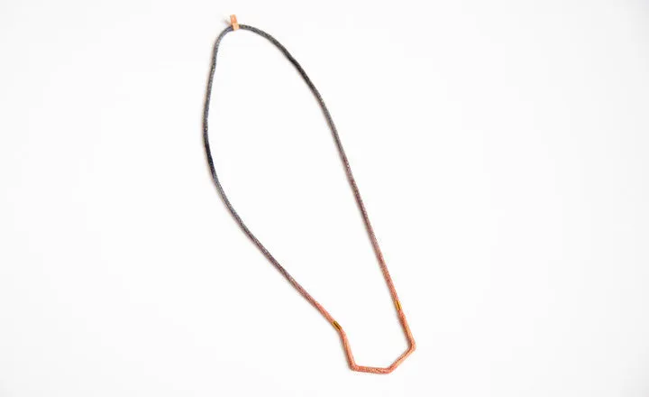 MADDER AND LOGWOOD ARROW NECKLACE