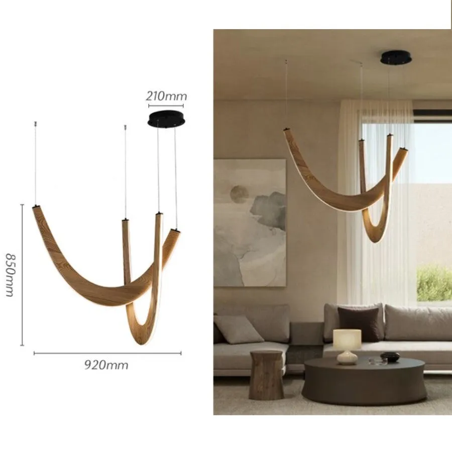 MADERA Solid Wood Chandelier Modern