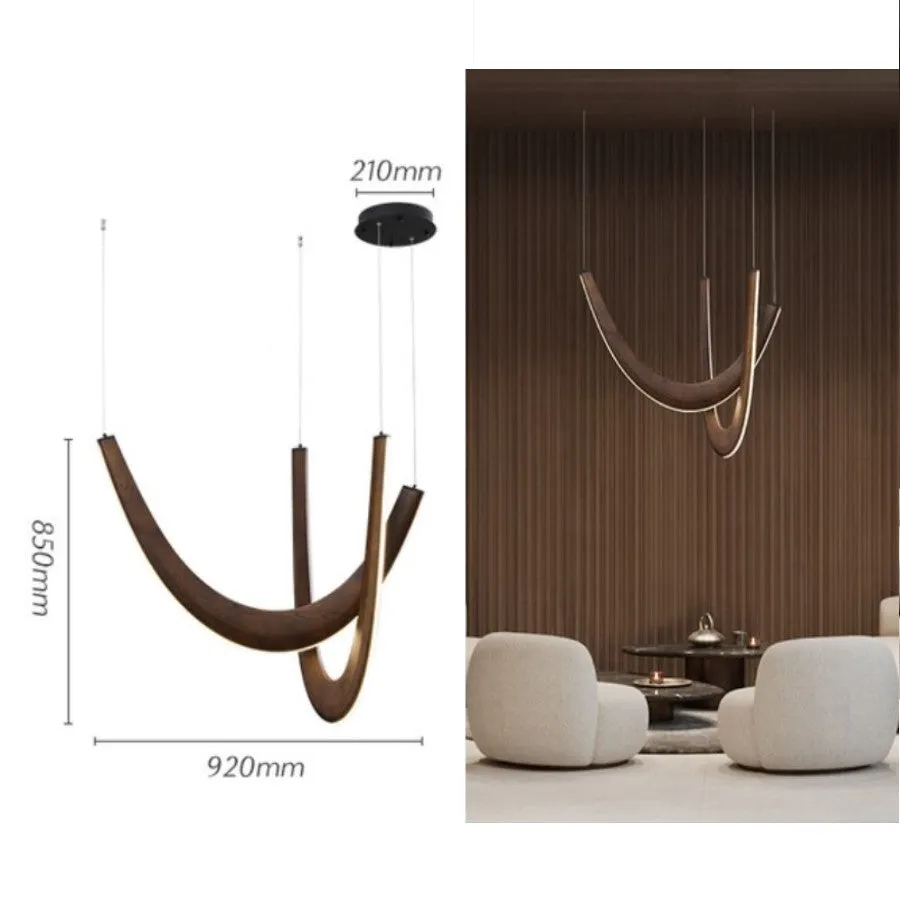 MADERA Solid Wood Chandelier Modern