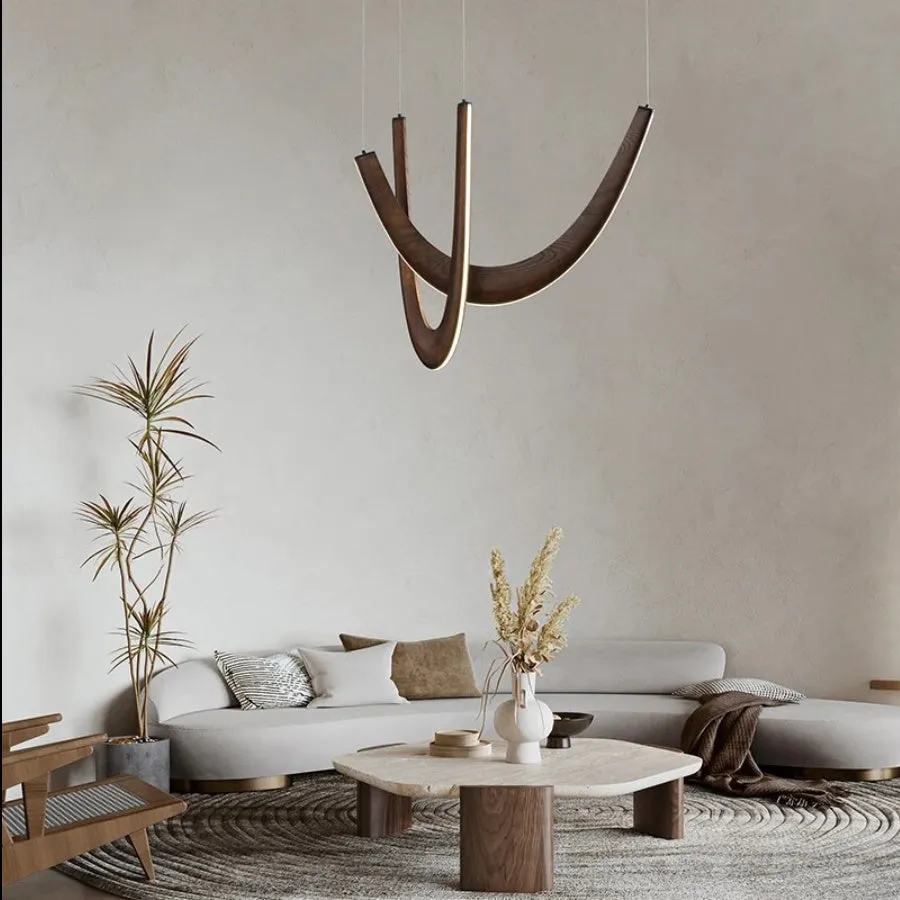 MADERA Solid Wood Chandelier Modern