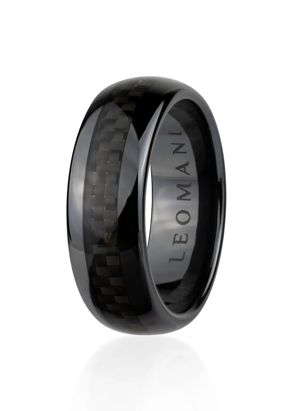 Matte Black Ring in Ceramic